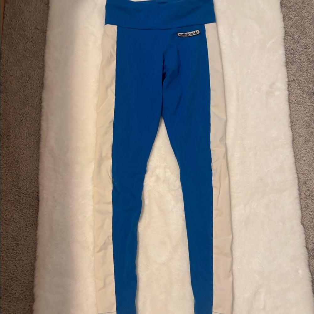 Adidas Retro blue Leggings - Picture 7 of 9